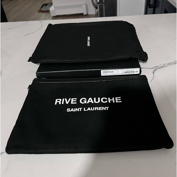 💯 Authentic YSL Rive Gauche Clutch Pouch - Picture 2 of 10